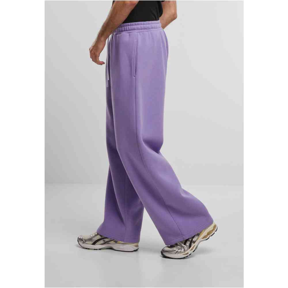Urban Classics - Fluffy Wide Leg Mens jogging pants - Lilac